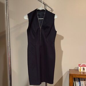 Elie Tahari Black Sleeveless Mini Dress